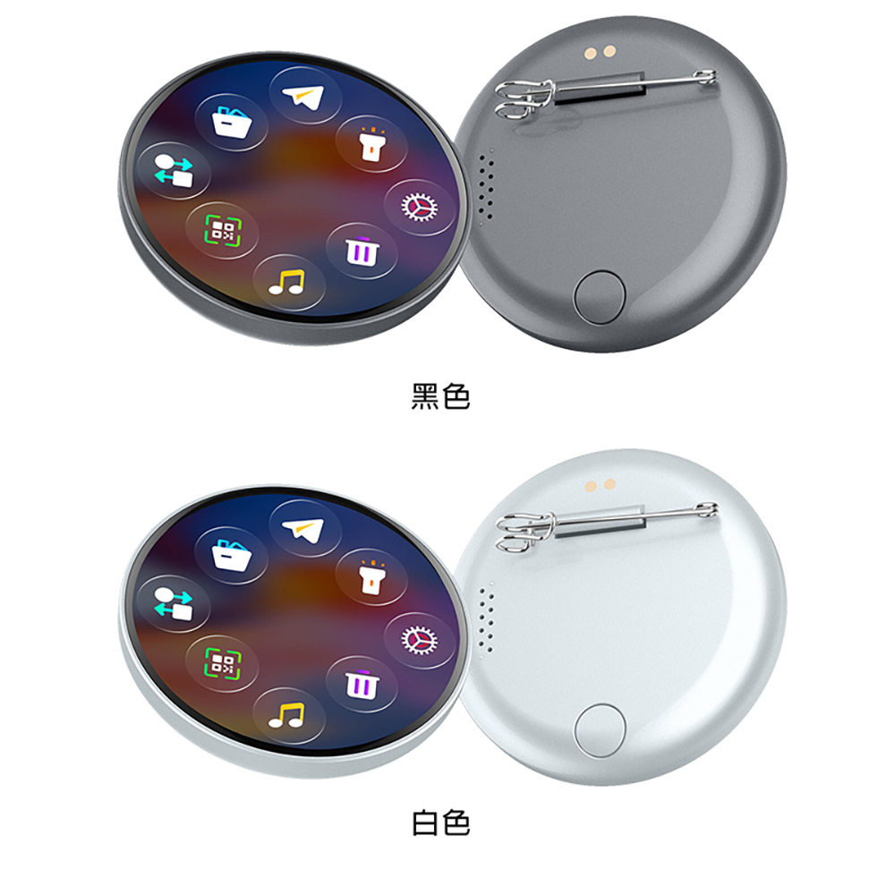 EG-1 吧唧迷你顯示屏(動態胸章 動漫追星 粉絲應援 1.85吋觸控螢幕 長待機 卡通徽章 電子吧唧)